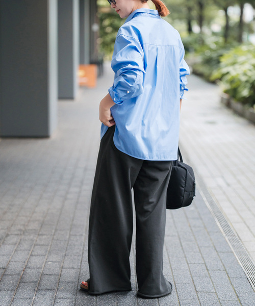 Spick & Span(スピックアンドスパン)の「《追加》スウェットルーズパンツ(スウェットパンツ・レディース・ライトグレー/チャコールグレー・38/36)」の11枚目の写真