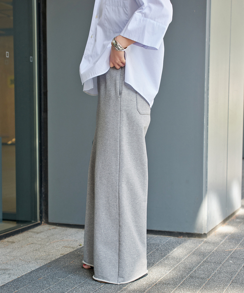 Spick & Span(スピックアンドスパン)の「《追加》スウェットルーズパンツ(スウェットパンツ・レディース・ライトグレー/チャコールグレー・38/36)」の20枚目の写真