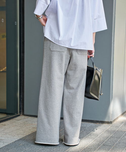 Spick & Span(スピックアンドスパン)の「《追加》スウェットルーズパンツ(スウェットパンツ・レディース・ライトグレー/チャコールグレー・38/36)」の21枚目の写真