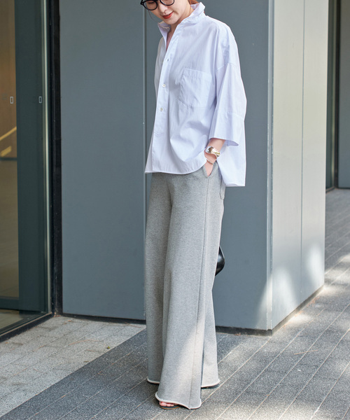 Spick & Span(スピックアンドスパン)の「《追加》スウェットルーズパンツ(スウェットパンツ・レディース・ライトグレー/チャコールグレー・38/36)」の22枚目の写真