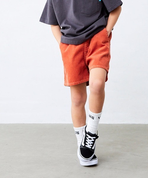 Fluffy BROTHERS(フラッフィーブラザーズ)の「サマーコールショートパンツ(その他パンツ・キッズ・オレンジ/オリーブ・90/100/110/120/80/130/140/150)」の1枚目の写真
