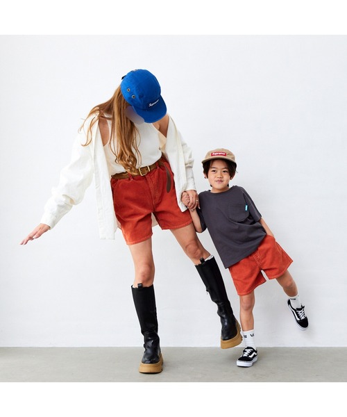 Fluffy BROTHERS(フラッフィーブラザーズ)の「サマーコールショートパンツ(その他パンツ・キッズ・オレンジ/オリーブ・90/100/110/120/80/130/140/150)」の10枚目の写真