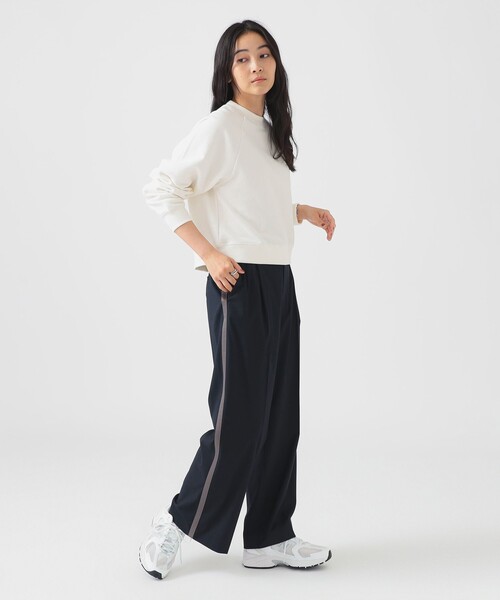 B:MING by BEAMS（ビーミングバイビームス）の「ライン パンツ（S～M）（スラックス・レディース・ネイビー/ライトグレー・SMALL/MEDIUM）」の20枚目の写真