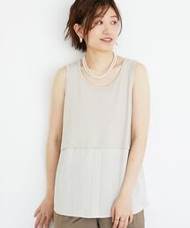 le.coeur blanc | ストライプレイヤータンク(タンクトップ)