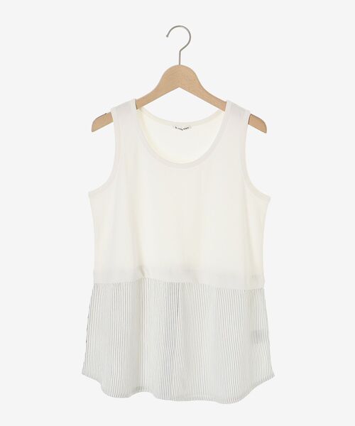 le.coeur blanc（ルクールブラン）の「ストライプレイヤータンク（タンクトップ・レディース・ベージュ系その他2/ホワイト系その他・38）」の13枚目の写真
