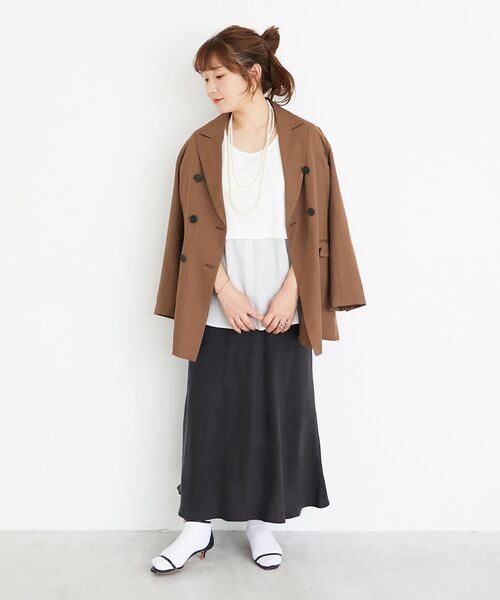 le.coeur blanc（ルクールブラン）の「ストライプレイヤータンク（タンクトップ・レディース・ベージュ系その他2/ホワイト系その他・38）」の15枚目の写真