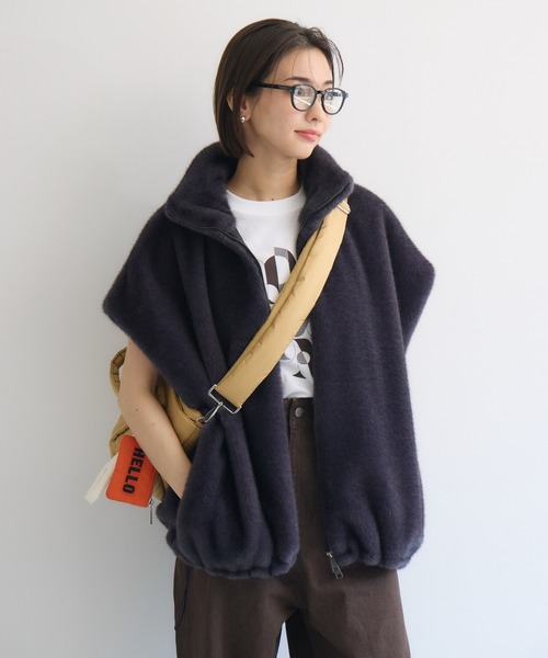 KATHARINE ROSS（キャサリンロス）の「【KATHARINE ROSS】【Breath TOPKAPI】パフィング2wayミニトートバッグ チャーム付（トートバッグ・レディース・ブラック/ベージュ・MEDIUM）」の6枚目の写真