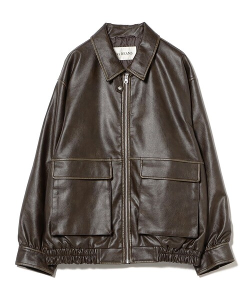 フェイクレザー フライト ジャケット（ブルゾン）｜Ray BEAMS（レイ