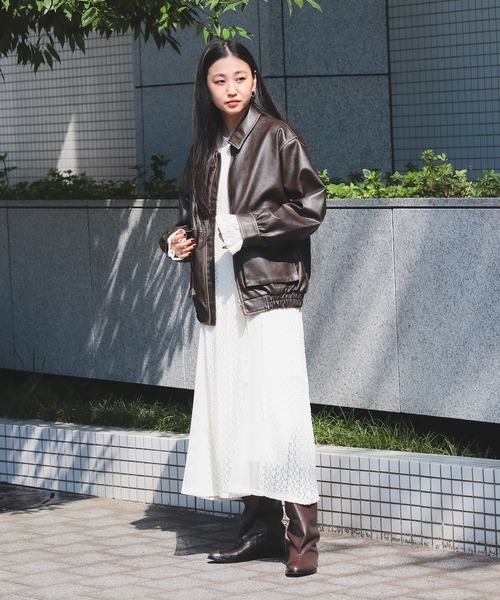 フェイクレザー フライト ジャケット（ブルゾン）｜Ray BEAMS（レイ