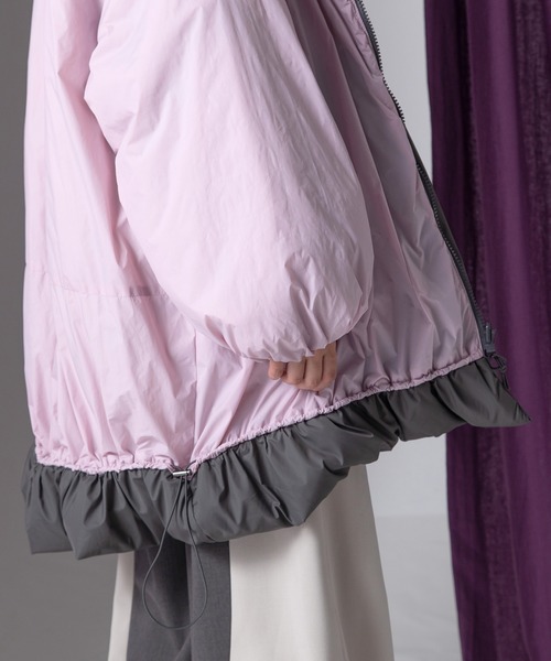 AULA AILA(アウラアイラ)の「リバーシブルモンスターコート(ダウンジャケット/コート・レディース・グレー/カーキ/ブラック・0)」の5枚目の写真