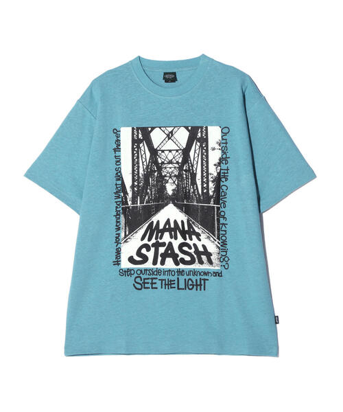MANASTASH(マナスタッシュ)の「MANASTASH/マナスタッシュ HEMP TEE TRESTLE(Tシャツ/カットソー・メンズ・その他5/ブラック/ブルー系その他3・L/M/XL)」の8枚目の写真