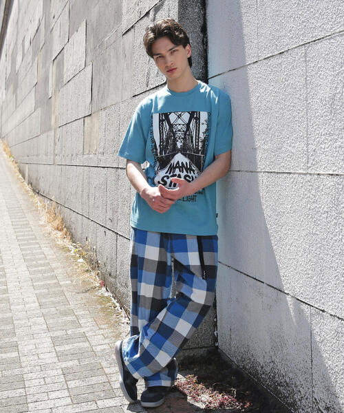 MANASTASH(マナスタッシュ)の「MANASTASH/マナスタッシュ HEMP TEE TRESTLE(Tシャツ/カットソー・メンズ・その他5/ブラック/ブルー系その他3・L/M/XL)」の10枚目の写真