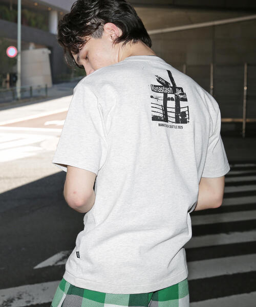 MANASTASH(マナスタッシュ)の「MANASTASH/マナスタッシュ HEMP TEE TRESTLE(Tシャツ/カットソー・メンズ・その他5/ブラック/ブルー系その他3・L/M/XL)」の13枚目の写真