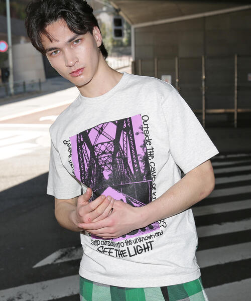 MANASTASH(マナスタッシュ)の「MANASTASH/マナスタッシュ HEMP TEE TRESTLE(Tシャツ/カットソー・メンズ・その他5/ブラック/ブルー系その他3・L/M/XL)」の3枚目の写真