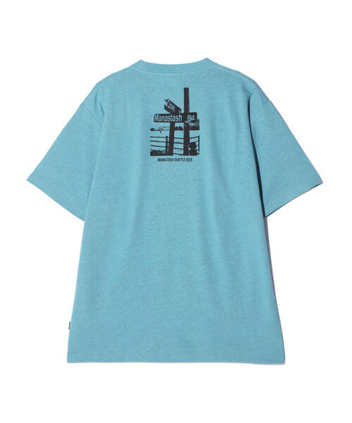 MANASTASH(マナスタッシュ)の「MANASTASH/マナスタッシュ HEMP TEE TRESTLE(Tシャツ/カットソー・メンズ・その他5/ブラック/ブルー系その他3・L/M/XL)」の9枚目の写真