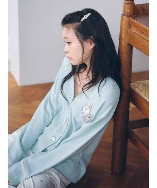 CATラメニットカーディガン（ルームウェア/パジャマ）｜SNIDEL HOME