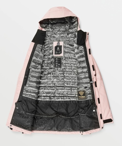 VOLCOM(ボルコム)の「【VOLCOM/ボルコム】 Womens Larx 2L Tds Infrared Parka /スキースノーボードジャケット(その他アウター・レディース・ライトピンク/ブラック・SMALL/MEDIUM/LARGE)」の3枚目の写真