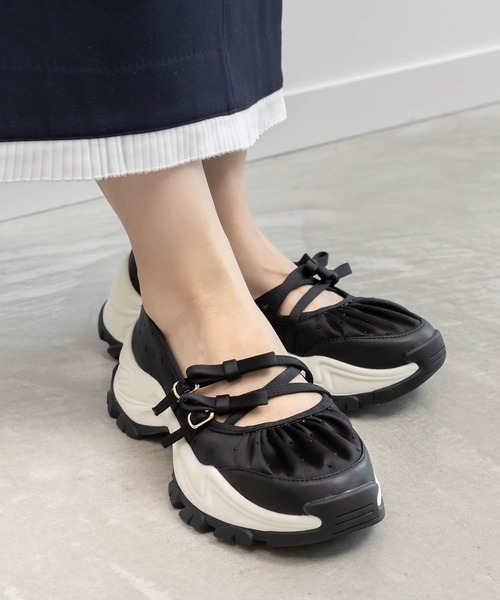 セール】2WAY リボンクロスベルトスニーカー（スニーカー）｜RANDA