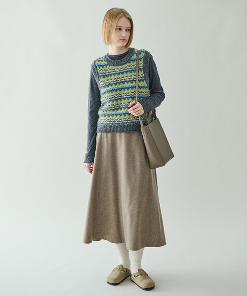 ORCIVAL(オーシバル)の「ORCIVAL | ダブルガーゼ クルーネックプルオーバー WOMEN(Tシャツ/カットソー・レディース・オートミール/チャコール・1)」の4枚目の写真