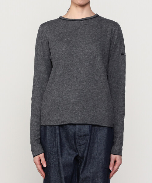 ORCIVAL(オーシバル)の「ORCIVAL | ダブルガーゼ クルーネックプルオーバー WOMEN(Tシャツ/カットソー・レディース・オートミール/チャコール・1)」の1枚目の写真