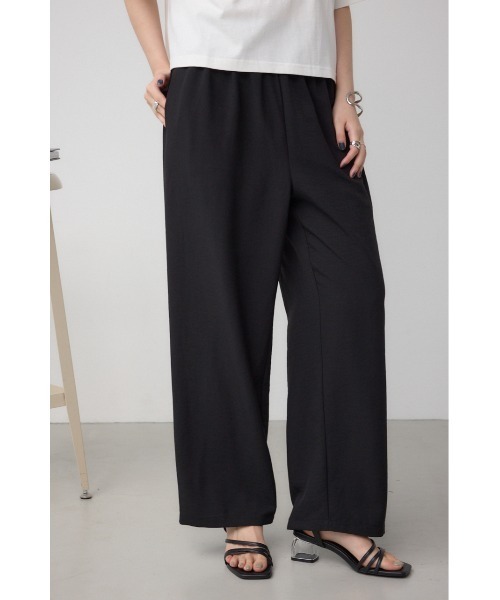 AZUL by moussy（アズールバイマウジー）の「ウエストイージーワイドパンツ（スラックス・レディース・ライトベージュ/ブラック/ブラウン・FREE）」の2枚目の写真