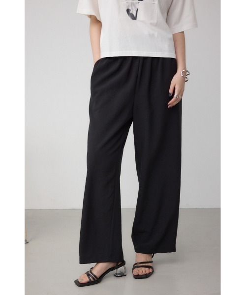 AZUL by moussy（アズールバイマウジー）の「ウエストイージーワイドパンツ（スラックス・レディース・ライトベージュ/ブラック/ブラウン・FREE）」の4枚目の写真