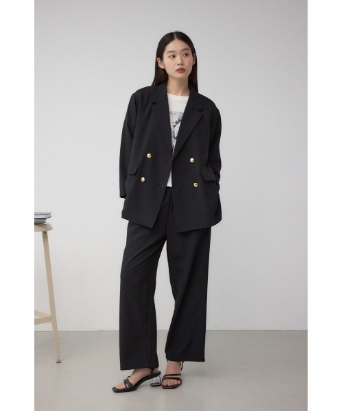 AZUL by moussy（アズールバイマウジー）の「ウエストイージーワイドパンツ（スラックス・レディース・ライトベージュ/ブラック/ブラウン・FREE）」の5枚目の写真