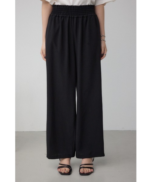 AZUL by moussy（アズールバイマウジー）の「ウエストイージーワイドパンツ（スラックス・レディース・ライトベージュ/ブラック/ブラウン・FREE）」の7枚目の写真
