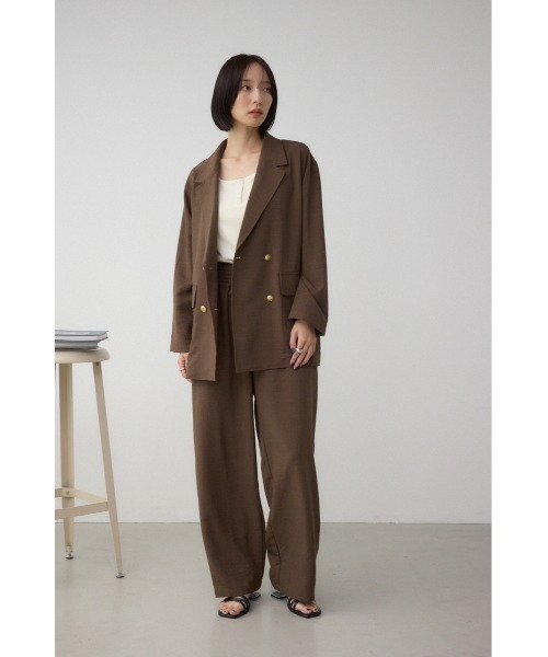 AZUL by moussy（アズールバイマウジー）の「ウエストイージーワイドパンツ（スラックス・レディース・ライトベージュ/ブラック/ブラウン・FREE）」の16枚目の写真