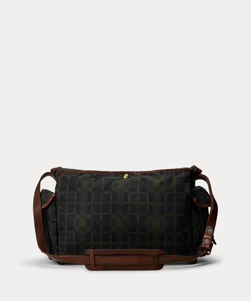 RRL（ダブル アール エル）の「チェックプリント オイルクロス メッセンジャー バッグ（メッセンジャーバッグ・メンズ・ネイビー系1・ONE）」の9枚目の写真