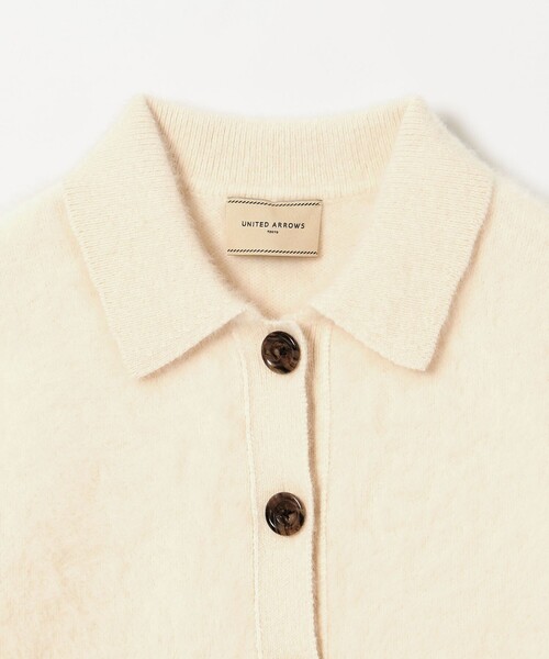 ユナイテッドアローズ ＊ ポロニット ミニマル フリル ポロニット