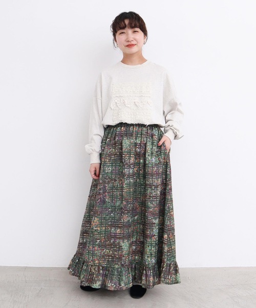 【新品、タグあり】モヘアレース　サンドイッチフリルT l'atelier du savon（アトリエドサボン）の「モヘアレース