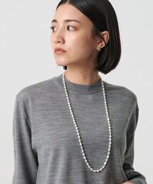 <Causerie>淡水パール ロングネックレス