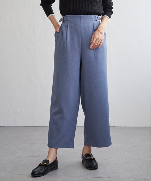 ikka(イッカ)の「ツイルサイドベルトワイドパンツ(その他パンツ・レディース・ブラック/ブルー/スモークグレー/ダークブラウン/ブラウン・M/L/S)」の19枚目の写真