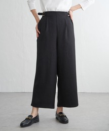 ツイルサイドベルトワイドパンツ