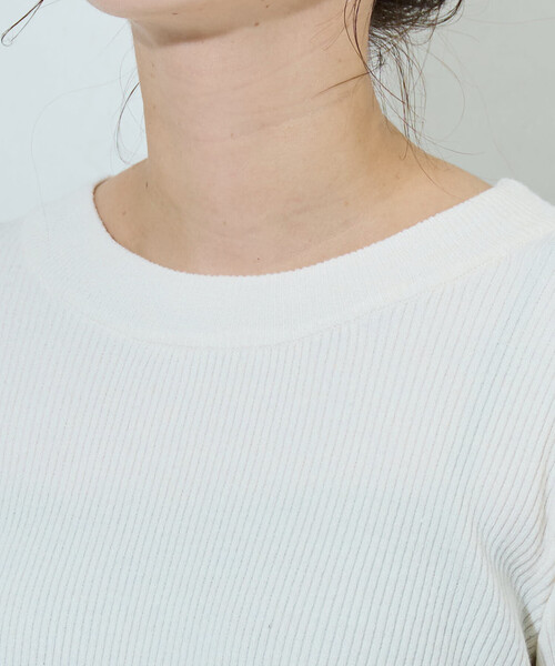 FREAK'S STORE(フリークスストア)の「限定展開 ニット ドッキング ペプラム プルオーバー(ニット/セーター・レディース・グレー/ナチュラル/ブラック・フリ-)」の17枚目の写真