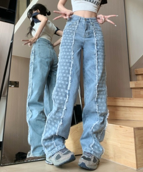 gossip!ロサンゼルス(ゴシップロサンゼルス)の「ミックスパターン デニムパンツ(デニムパンツ・レディース・ブルー・S/M)」の15枚目の写真