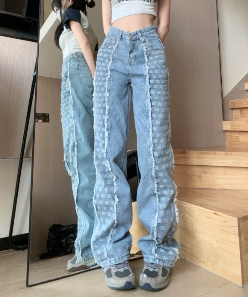 gossip!ロサンゼルス(ゴシップロサンゼルス)の「ミックスパターン デニムパンツ(デニムパンツ・レディース・ブルー・S/M)」の17枚目の写真