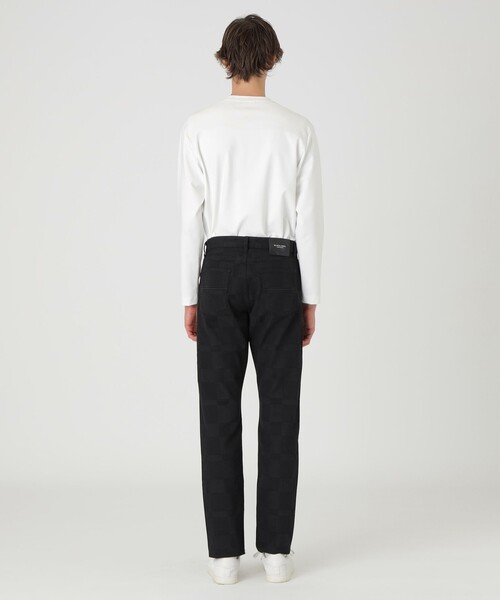 BLACK LABEL CRESTBRIDGE(ブラックレーベル・クレストブリッジ)の「シャドーチェックブラックデニム(デニムパンツ・メンズ・ブラック・S/L/M/XL)」の4枚目の写真