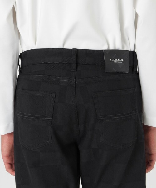 BLACK LABEL CRESTBRIDGE(ブラックレーベル・クレストブリッジ)の「シャドーチェックブラックデニム(デニムパンツ・メンズ・ブラック・S/L/M/XL)」の6枚目の写真