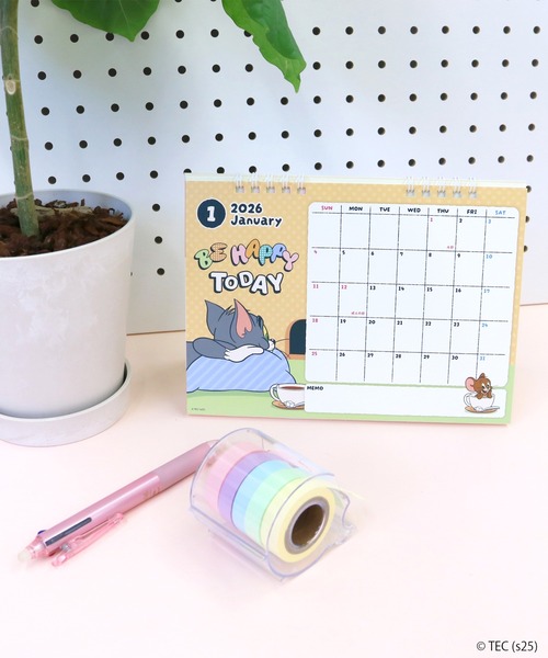 公式】トムとジェリー 2026卓上カレンダー（手帳/メモ帳）｜TOM&JERRY