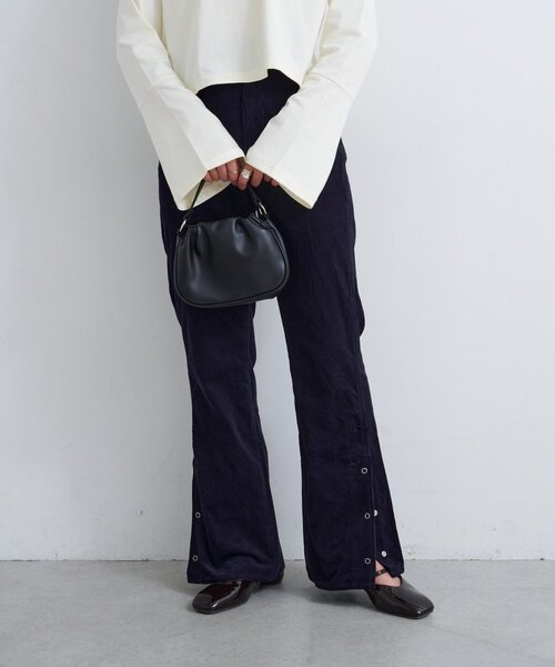 Kastane（カスタネ）の「【3サイズ展開/低身長サイズ/高身長サイズ/セットアップ対応】B コーデュロイパンツ（その他パンツ・レディース・ネイビー/ダークブラウン/キャメル・0/1/2）」の22枚目の写真