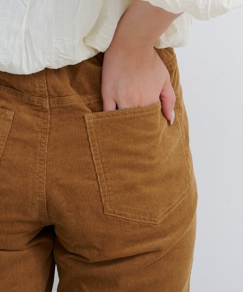 Kastane（カスタネ）の「【3サイズ展開/低身長サイズ/高身長サイズ/セットアップ対応】B コーデュロイパンツ（その他パンツ・レディース・ネイビー/ダークブラウン/キャメル・0/1/2）」の7枚目の写真