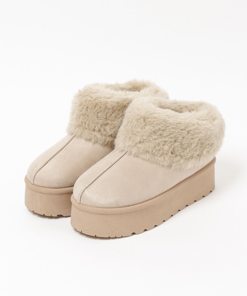 GLOBAL WORK（グローバルワーク）の「厚底ムートンサボ/AND YUA ANY/571611（ブーツ・キッズ・ベージュ/キャメル・MEDIUM/SMALL/LARGE）」の12枚目の写真