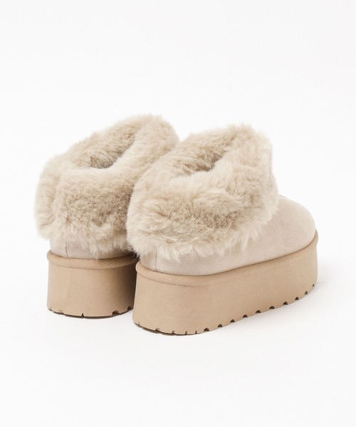 GLOBAL WORK（グローバルワーク）の「厚底ムートンサボ/AND YUA ANY/571611（ブーツ・キッズ・ベージュ/キャメル・MEDIUM/SMALL/LARGE）」の16枚目の写真