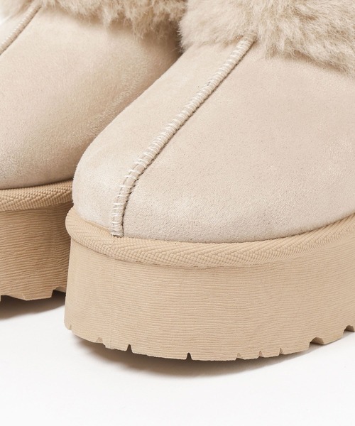 GLOBAL WORK（グローバルワーク）の「厚底ムートンサボ/AND YUA ANY/571611（ブーツ・キッズ・ベージュ/キャメル・MEDIUM/SMALL/LARGE）」の18枚目の写真