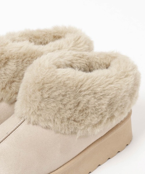 GLOBAL WORK（グローバルワーク）の「厚底ムートンサボ/AND YUA ANY/571611（ブーツ・キッズ・ベージュ/キャメル・MEDIUM/SMALL/LARGE）」の20枚目の写真