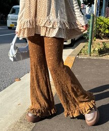 CIAOPANIC | 起毛レースフレアレイヤードフリルパンツ(その他パンツ)