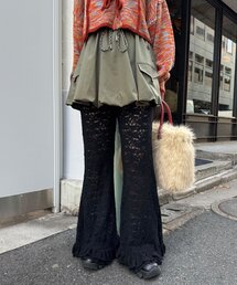 CIAOPANIC | 起毛レースフレアレイヤードフリルパンツ(その他パンツ)