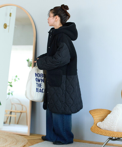 美品　EZUMi イギリス軍 RAF MK3 キルティング切り替えロングコート イギリス軍 ウールコート ロングコート フュージリアーズ連隊ボタン S